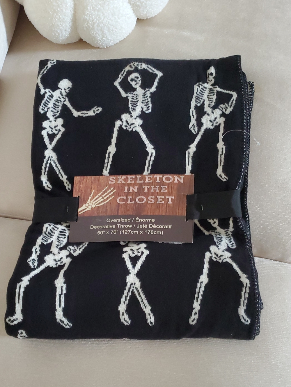 Skeleton In The Closet - Oversized Throw Blanket. Nwt